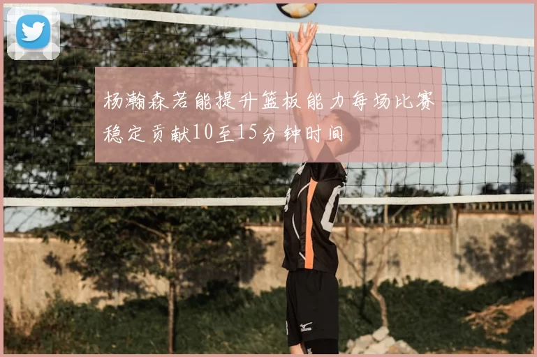 杨瀚森若能提升篮板能力每场比赛稳定贡献10至15分钟时间